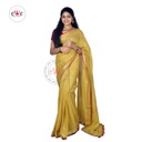 Golden Linen Cotton saree